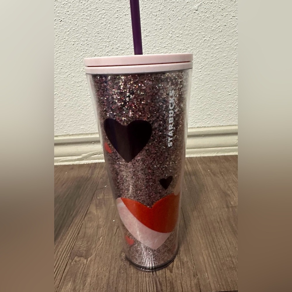 Starbucks Pink Hearts Tumbler